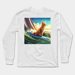 Surfin' Cat Long Sleeve T-Shirt